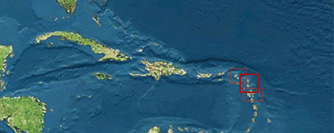 Übersichtskarte Antillen