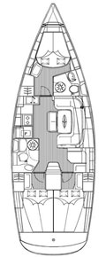 Layout BAVARIA 39 Cruiser