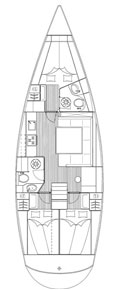 Layout BAVARIA 43 Cruiser